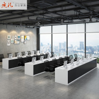 质凡房产中介办公桌简约旅行社服务吧台中介公司前台接待台迎宾咨询台