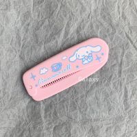 日系少女可爱学生卡通玉桂大耳狗粉蓝随身折叠梳子便携塑料小梳子 大耳狗折叠梳1个