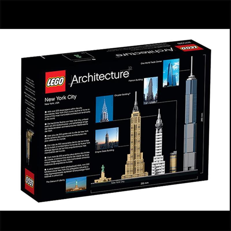 保税区发货丹麦乐高lego21028纽约城12益智儿童成人玩具送礼