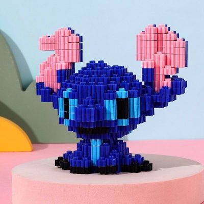 微钻石小颗粒拼装积木猫和老鼠公仔汤姆猫杰瑞鼠益智男女玩具摆件拼插