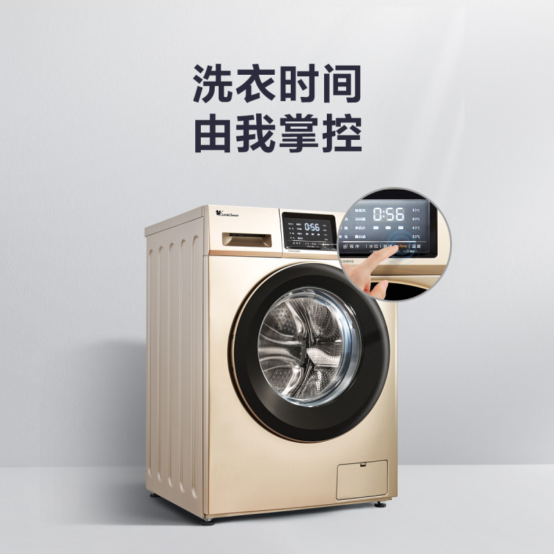 小天鹅(LittleSwan) 10公斤 滚筒洗衣机全自动 睡眠级安静 BLDC变频 智能家电 TG100V120WDG