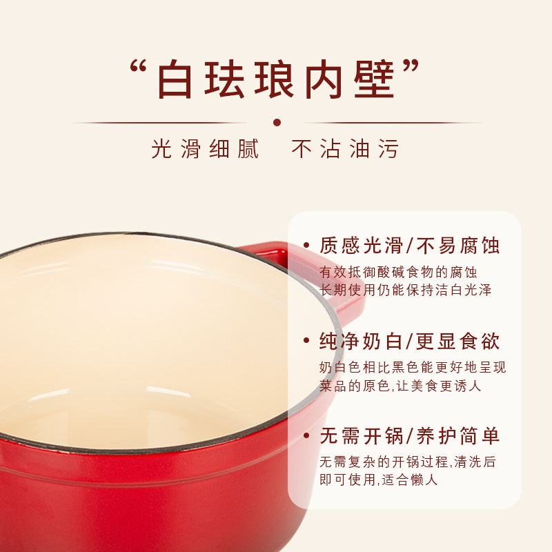 康宁Pyrex 尚厨釉彩珐琅锅(18CM炖锅) PX-SCYC18/HP高清大图