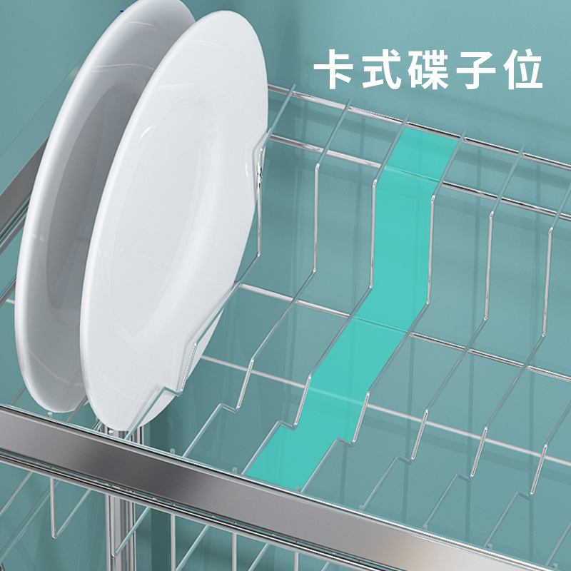 卡贝304不锈钢厨房置物架水槽上方沥水碗碟架洗碗水池晾放碗筷