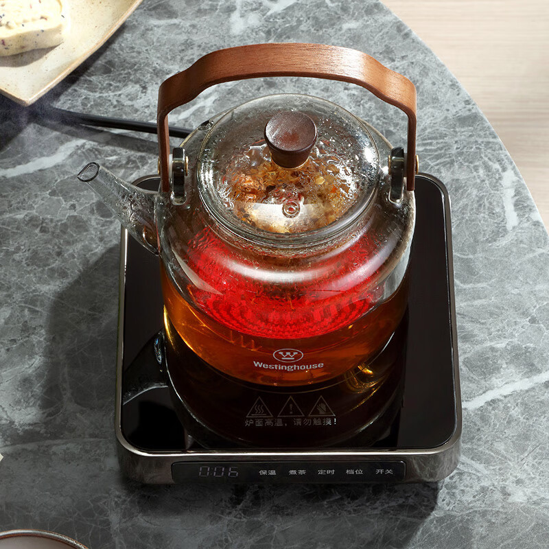 西屋(WESTINGHOUSE) 1300W大功率铝合金超薄电陶炉围炉煮茶器 1.1L WTLT38高清大图