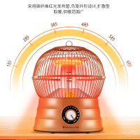 万宝（wanbao）鸟笼取暖器暖风机家用小太阳速热小型烤火器节能省电暖气炉黑色