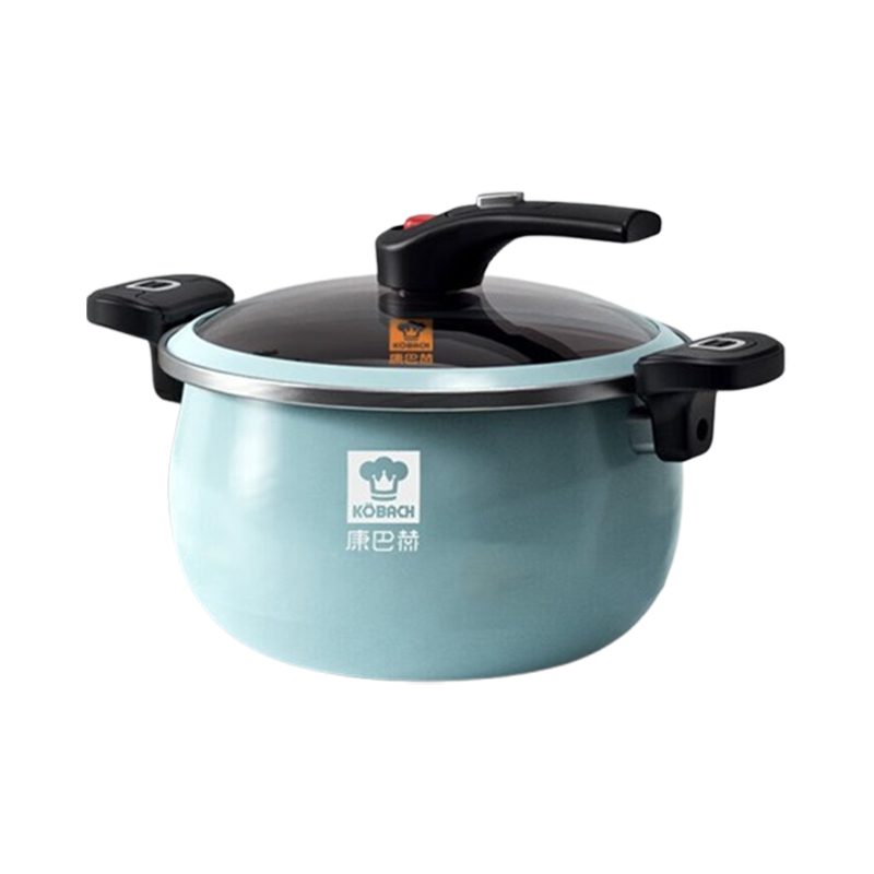 康巴赫汤锅26cm精铁不沾微压搪瓷锅KGF-T65W(随机发货)
