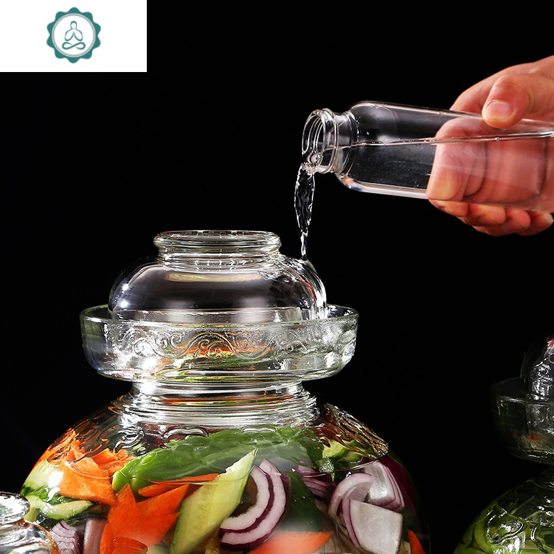 四川子玻璃加厚腌菜坛子家用密封大小号酸菜咸菜泡菜罐