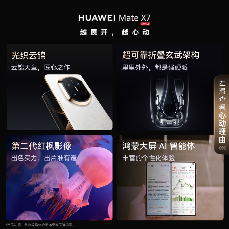 HUAWEI Mate X7 12GB+512GB 云锦白高清大图