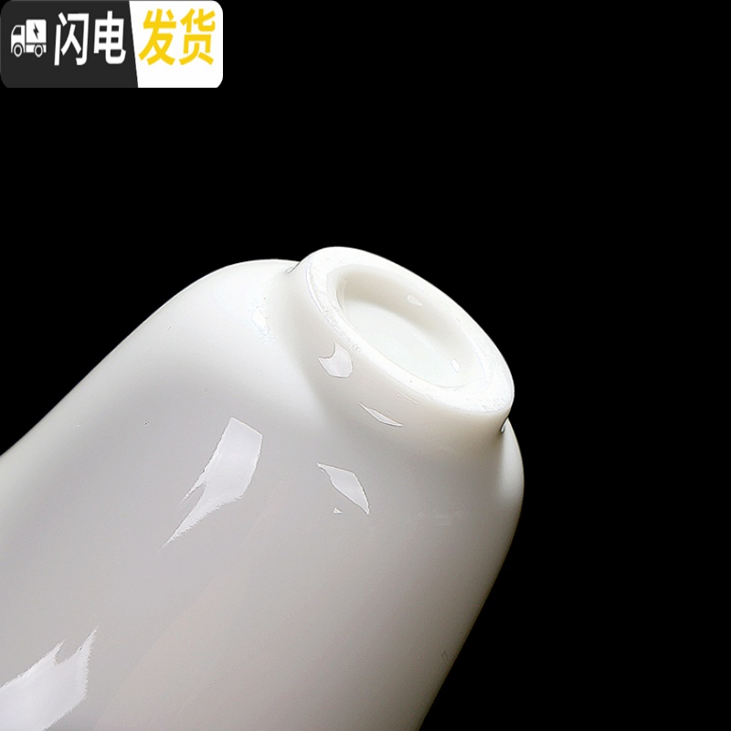 三维工匠品茗杯陶瓷德化玉瓷白瓷主人杯个人杯单杯功夫茶具小茶杯普洱茶杯 中国白(美人杯)高清大图