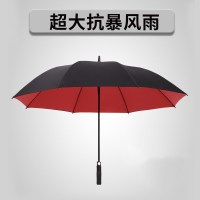 长柄雨伞定制logo广告伞可印图案印字批发订做男女超大号加厚抗风