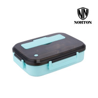 诺顿 斯德宝便当盒 不锈钢饭盒加大加深分格便当盒 学生餐盘上班族大容量餐盒 5GSDB1500