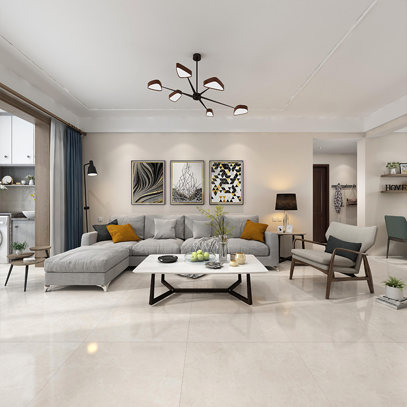 诺贝尔瓷砖埃及米黄釉面砖客厅地板砖防滑瓷砖地砖800x800耐磨