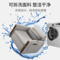 西堡迪 沙发床轻奢风单人可折叠推拉沙发变床坐睡两用床 0.85米乳胶款带储物浅灰色
