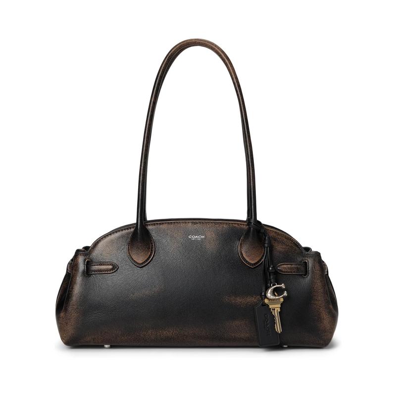 COACH/蔻驰女包复古大容量皮质托特包多口袋可扩展设计