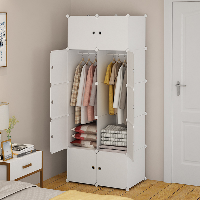 简易衣柜ciaa出租房用放折叠衣服组装单人小衣橱简约现代收纳柜子