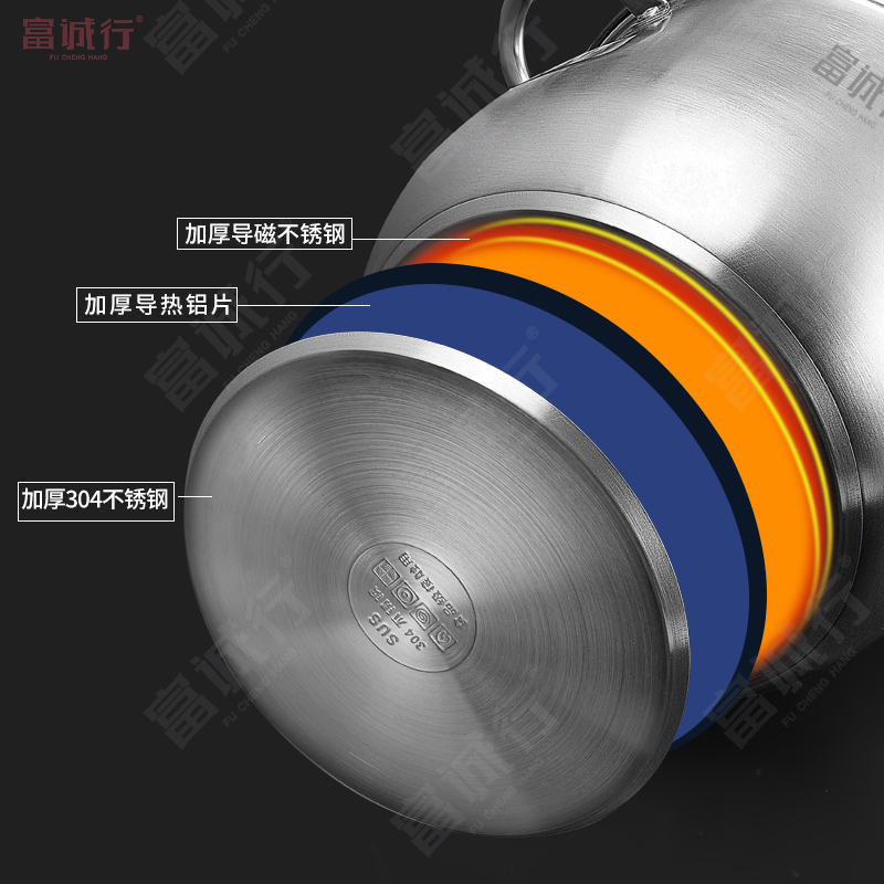 富诚行 直径28cm 304不锈钢 汤锅 (计价单位:个)高清大图