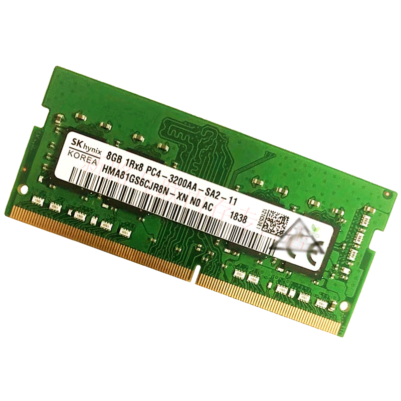 现代/海力士(SKhynix)8G DDR4 3200笔记本内存条PC4-3200兼容2400