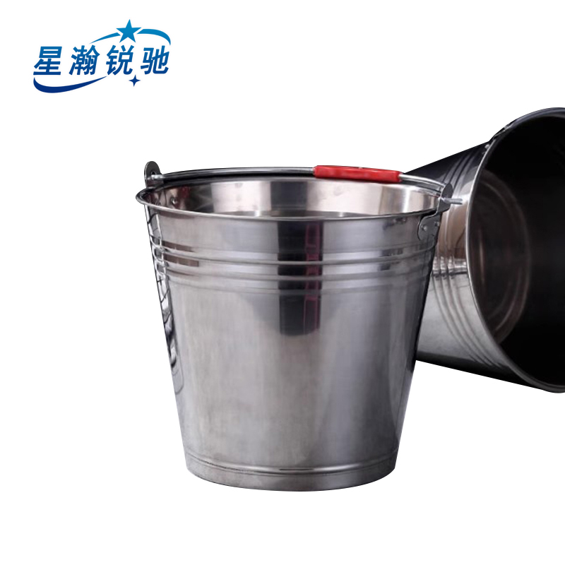 星瀚锐驰 不锈钢提水桶双桶加厚16L XH-ZP138 个高清大图
