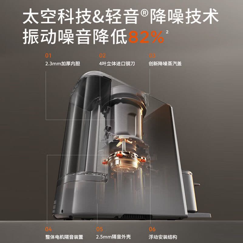 九阳(Joyoung)破壁机豆浆机免手洗1.2L大容量不用手洗家用全自动多功能