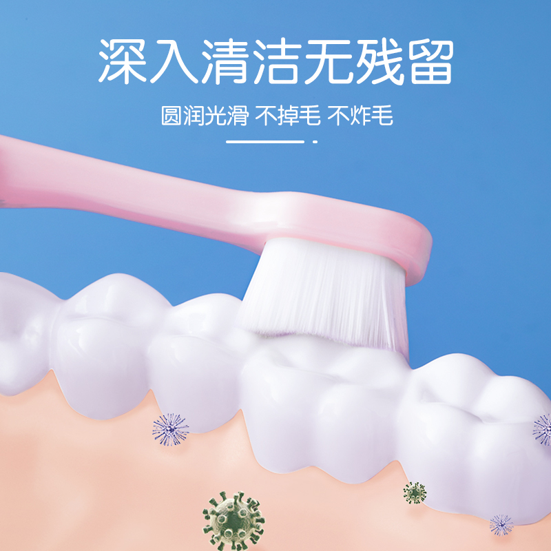 儿童宝宝牙刷0一1到3婴儿6-12岁半2婴幼儿刷牙专用牙膏乳牙软毛两