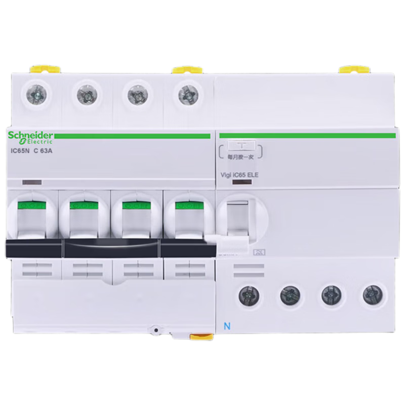 施耐德 漏电保护断路器 IC65N 4P C32A高清大图