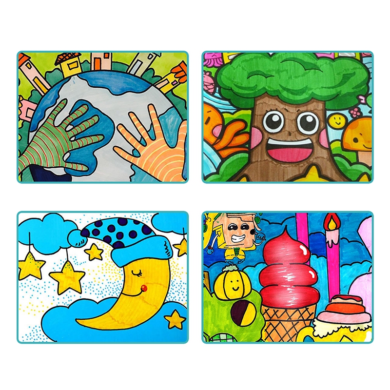 特宝儿(Topbright) 水彩笔12支装 儿童画笔水彩笔宝宝画画笔涂色涂鸦彩色笔套装120274高清大图