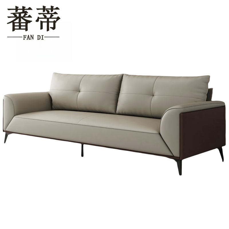 蕃蒂 商务沙发三人位台