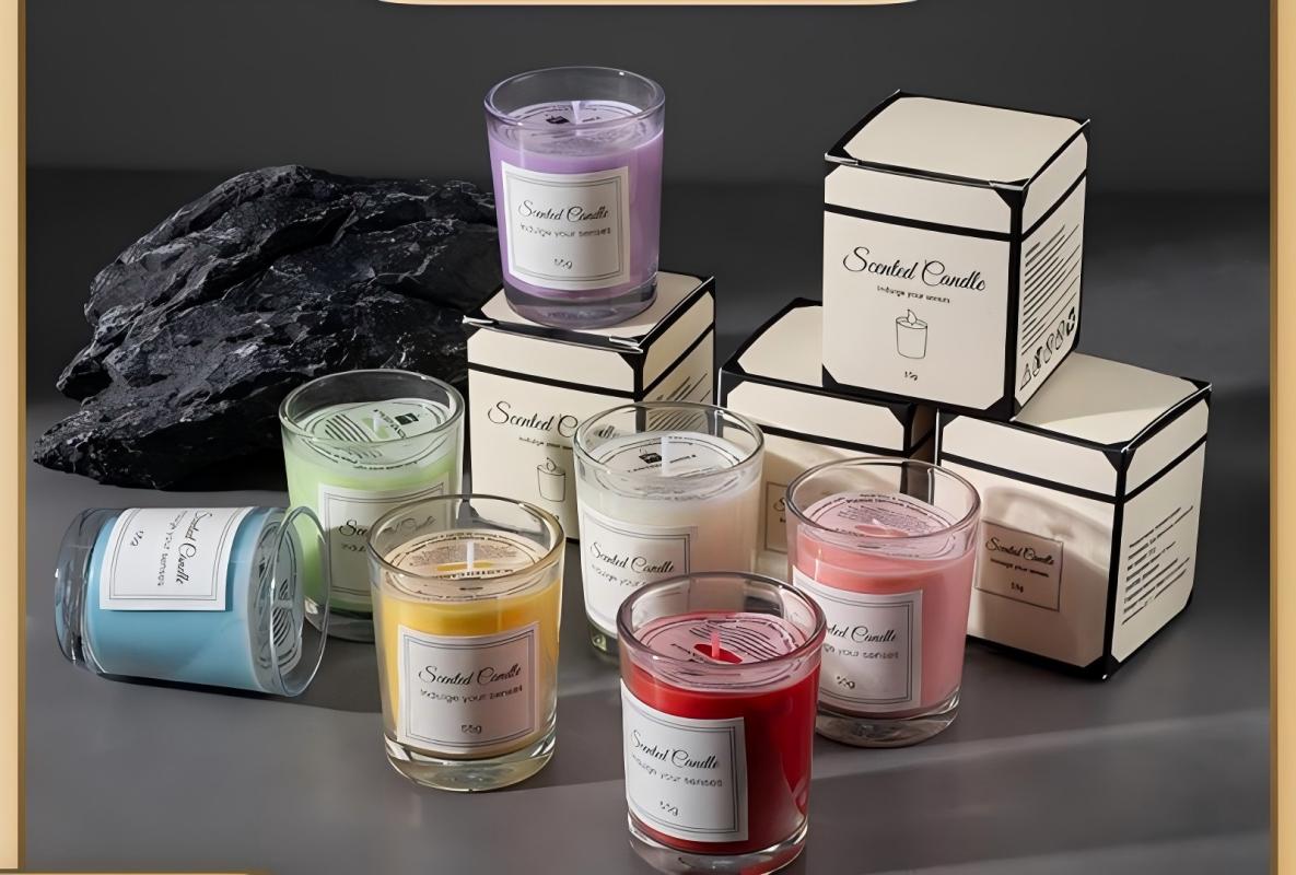 小窝厘 38女神节礼盒装香薰蜡烛高级感玻璃杯大豆蜡香氛蜡烛伴手礼物55g/个香味随机出货(起订量:500份)