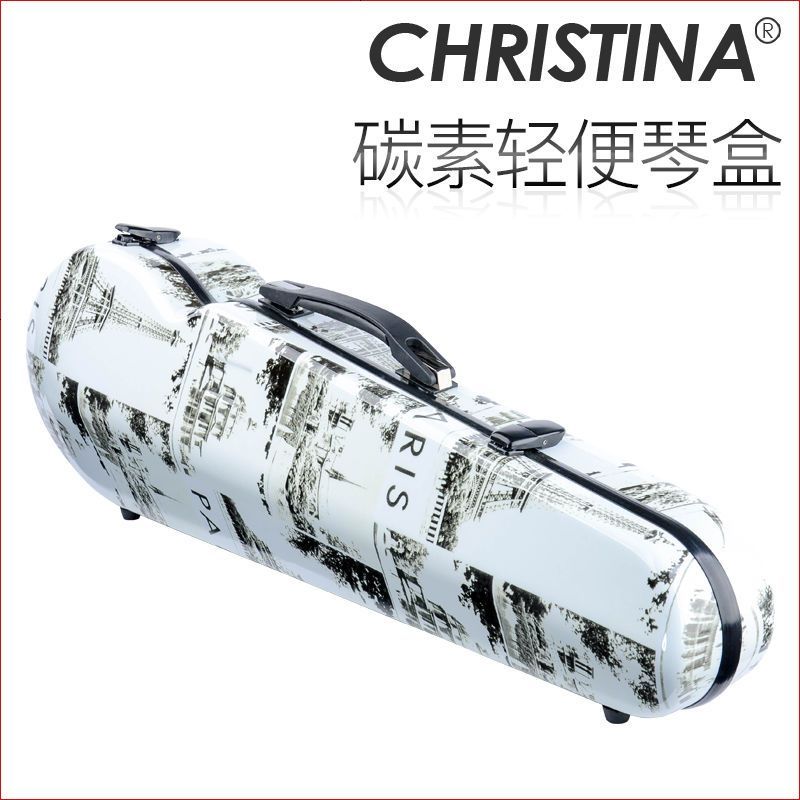 克莉丝蒂娜(Christina)小提琴琴盒4/4尺寸专业 小提琴盒子玻璃钢碳纤维