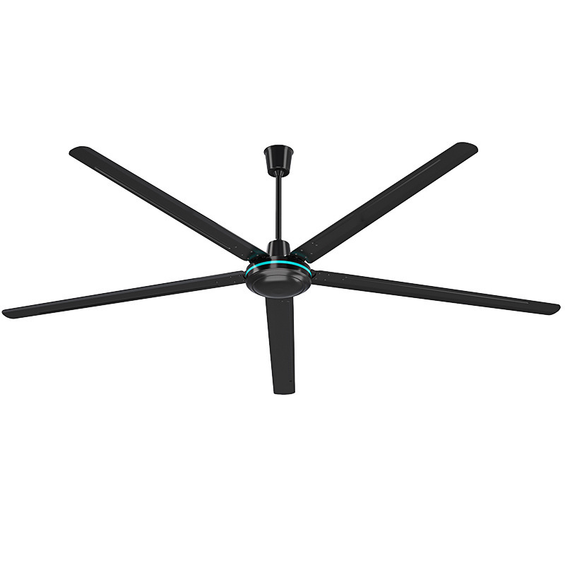 5米大型商用吊顶扇车间厂房吊式铁叶工业电风扇 黑色遥控