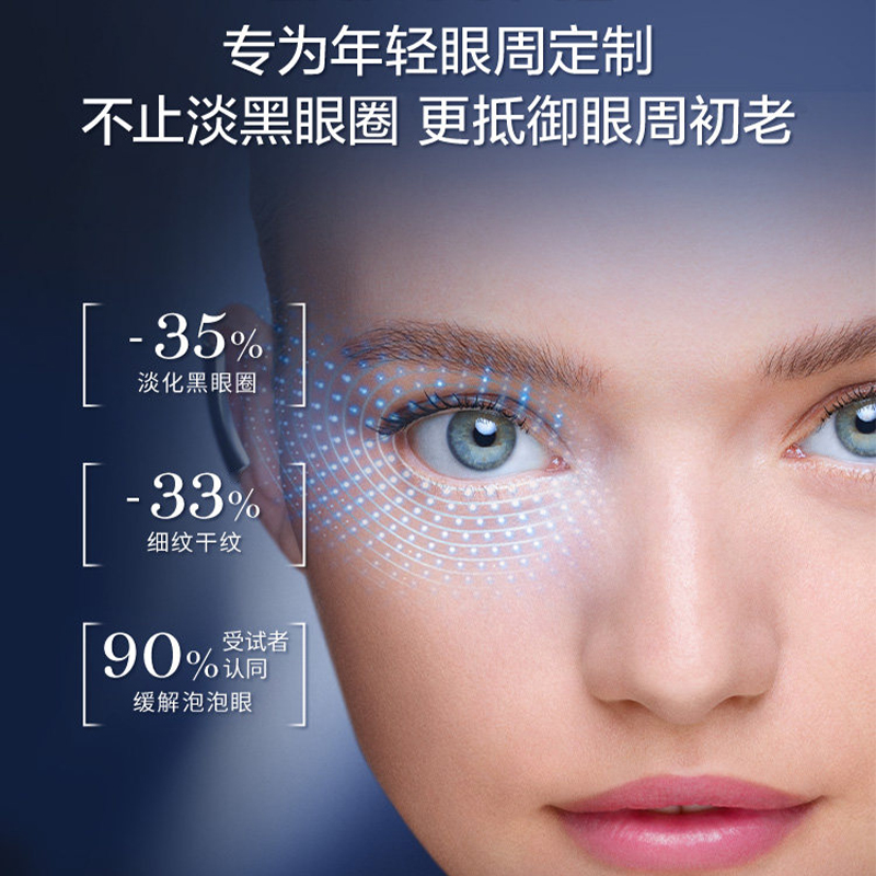 [2瓶装]Lancome兰蔻超修小黑瓶发光眼霜20ml淡化黑眼圈细纹紧致保湿提亮眼周高清大图