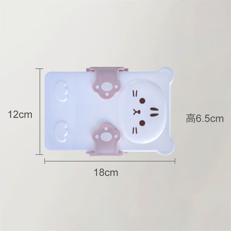 趣涉家居 日式便当盒可爱卡通学生带饭盒微波加热午餐盒儿童分隔餐盒 生活日用家居器皿饭盒便当盒居家用品