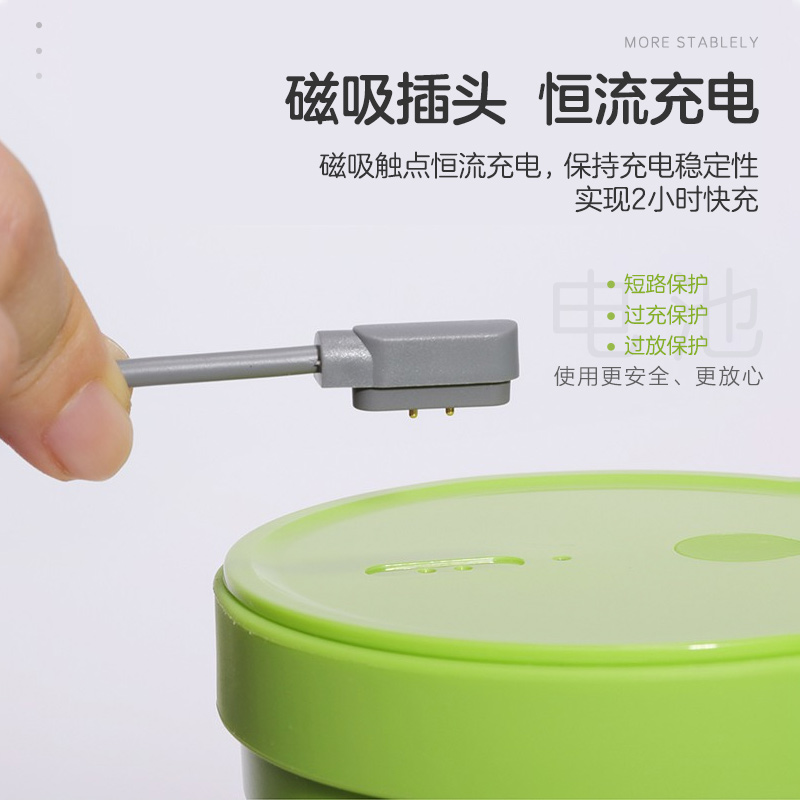 格力（GREE）便携充电式榨汁杯电动搅拌榨汁机小型迷你果汁杯家用水果机随身果汁机 BP-3001Z 绿色高清大图
