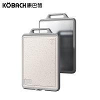 康巴赫(KBH)菜板砧板双面抗菌不锈钢加厚案板不易发霉厨房家用剁骨切菜板擀面板