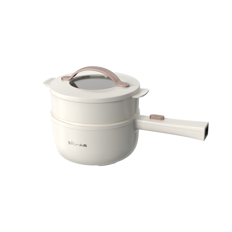 小熊 电煮锅 电热锅 电炒锅蒸煮一体煮面锅多功能锅 泡面电火锅 DRG-E15F2