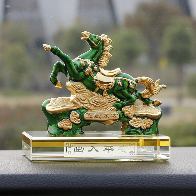 高档合金马汽车香水座车内香水摆件车上用品车用香水汽车饰品