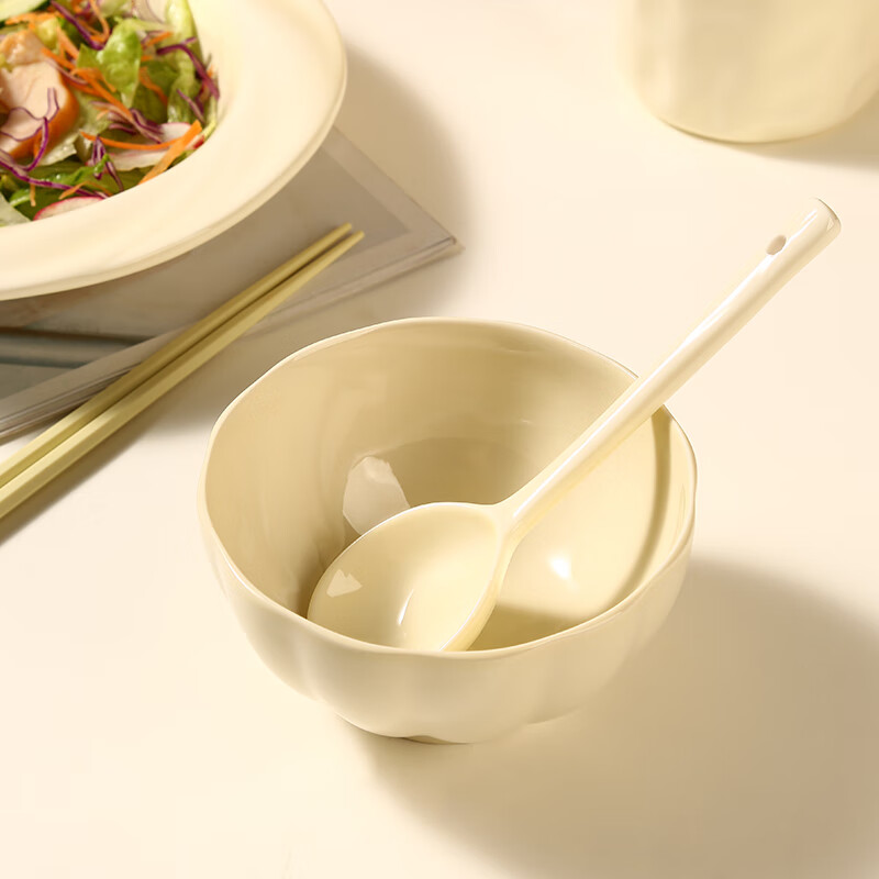 共禾京品 米黄餐具5件套 ZFTWCOM240013高清大图