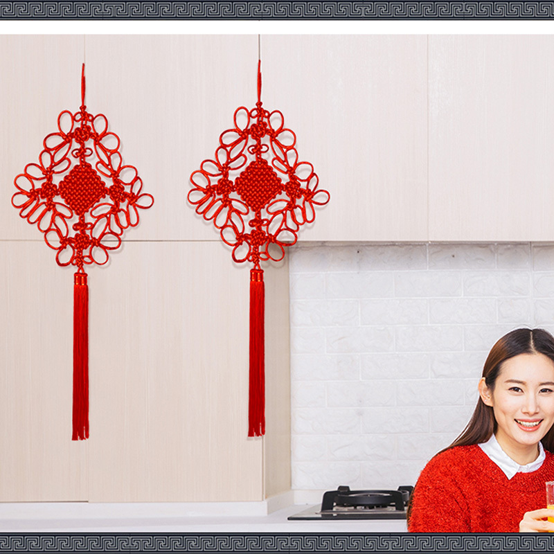 恒源祥 中国结家居挂饰新年春节过年装饰品 3号线[吉祥结]