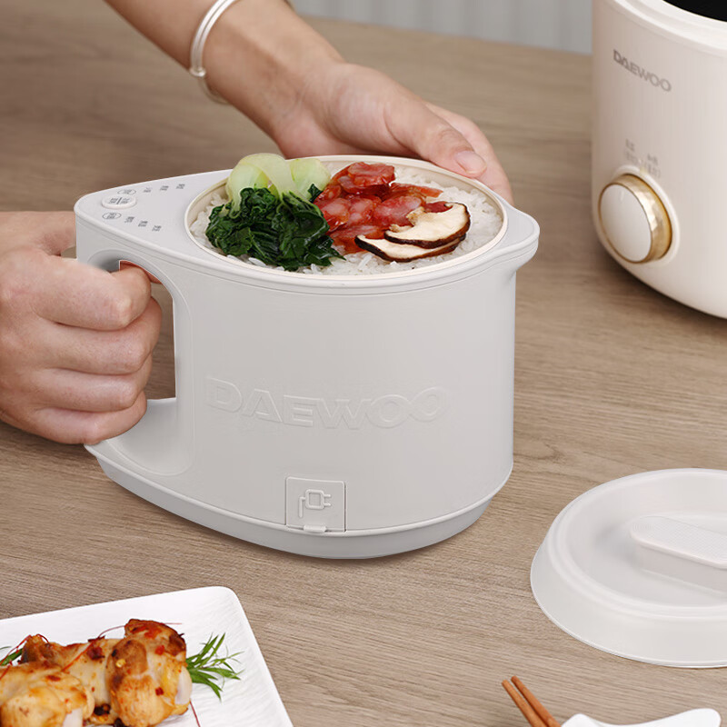 大宇(DAEWOO) 550W多功能陶瓷釉涂层1.2L家用宿舍小型电煮锅 DYZG-12K05高清大图