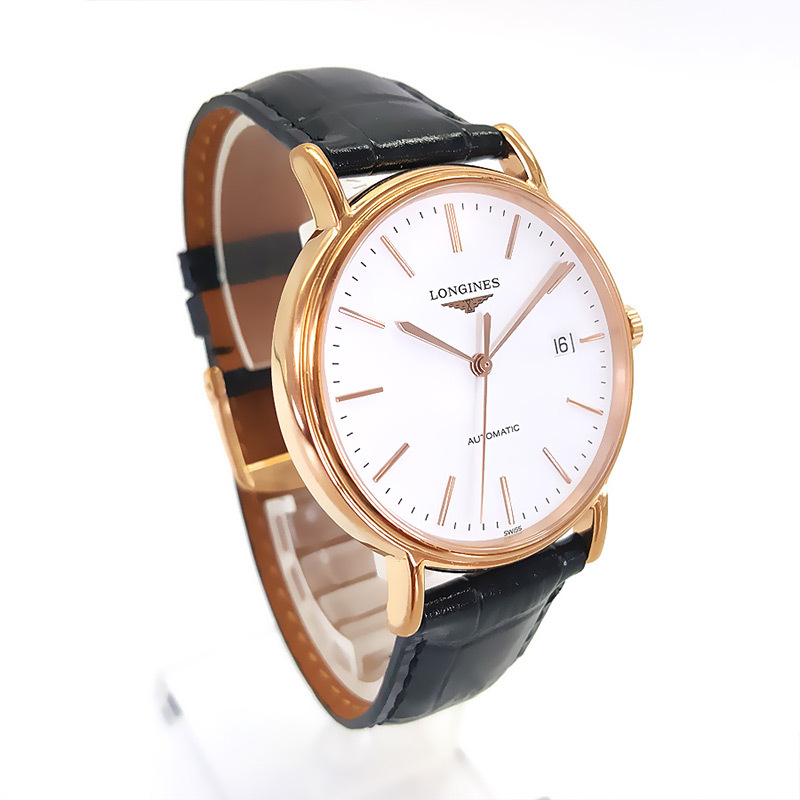 二手正品浪琴longines瑰丽自动机械38mm男表日期显示保卡95新