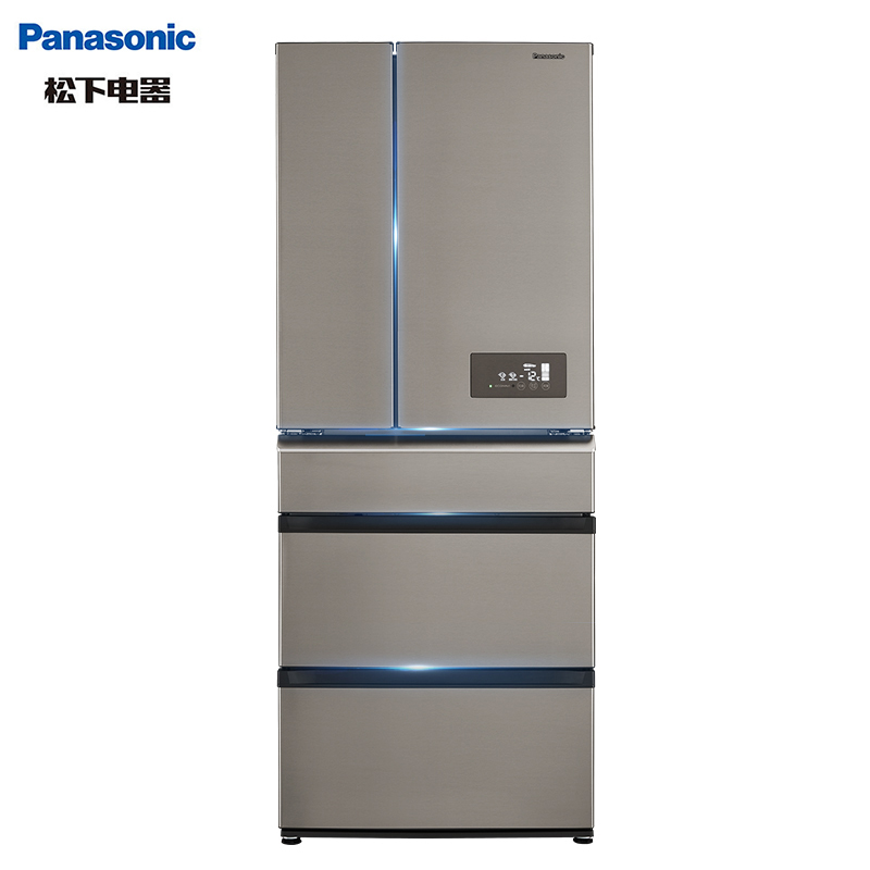 松下(Panasonic) 498升 多门电冰箱智能变频抗菌净味风冷无霜四门四开门多开门家用冰箱 NR-E531TG-S