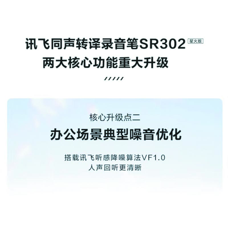 科大讯飞智能录音笔SR302星火版录音器随身便携专业录音设备高清大图