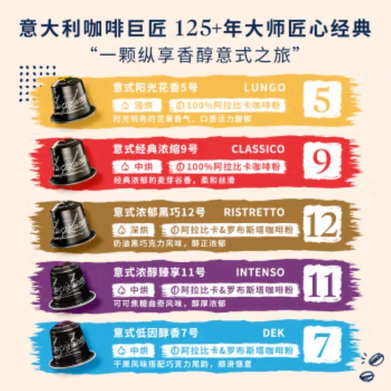 霍尼韦尔(Honeywell) 胶囊咖啡机兼容所有雀巢胶囊 搭赠两盒拉瓦萨咖啡胶囊(可自选)CM100灰色
