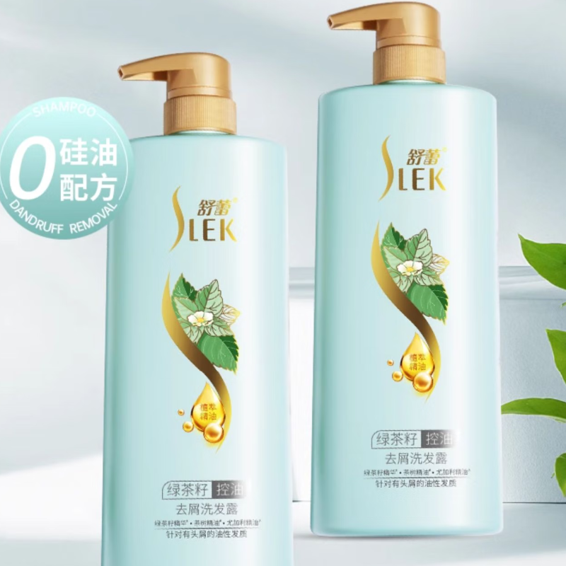 舒蕾绿茶籽控油去屑洗发露500毫升高清大图