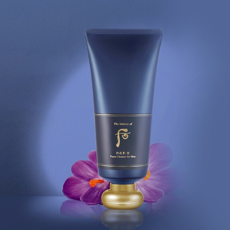 [男士奢华专享]Whoo 后 拱辰享 男士君泡沫 洁面膏 180ml/盒 男士专享高清大图