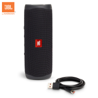 JBL FLIP5 音乐万花筒五代 便携式蓝牙音箱 低音炮 防水设计 支持多台串联 户外音箱 迷你小音响 黑色