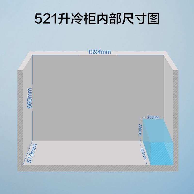 美的(Midea)521升卧式商用家用冰柜 商用大容量 冷藏柜冷冻柜冰柜家用冰箱大冷柜BD/BC-521DKM(E)图片