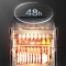 海尔(Haier)130L[小红花厨电-绽放版]嵌入式消毒柜 灭菌舱系列大容量消毒柜三门三抽白色母婴消毒柜 EB130B