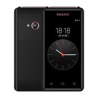 飞利浦（PHILIPS） S351F 咖啡黑 3+32GB 双屏高端智能翻盖手机 移动联通电信全网通4G 触屏老人商务手机