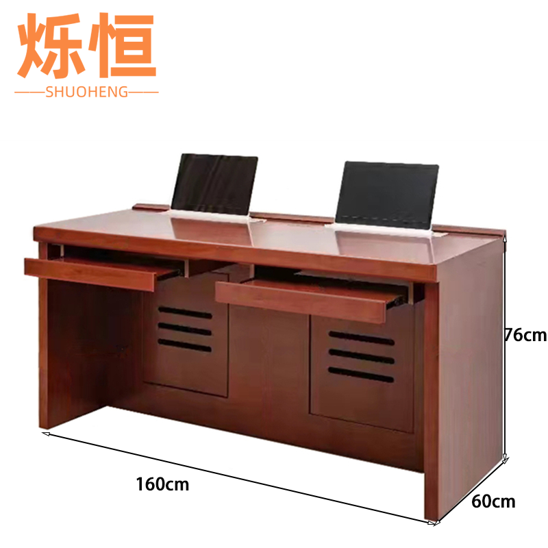 烁恒 办公桌 160*60*76cm 张高清大图